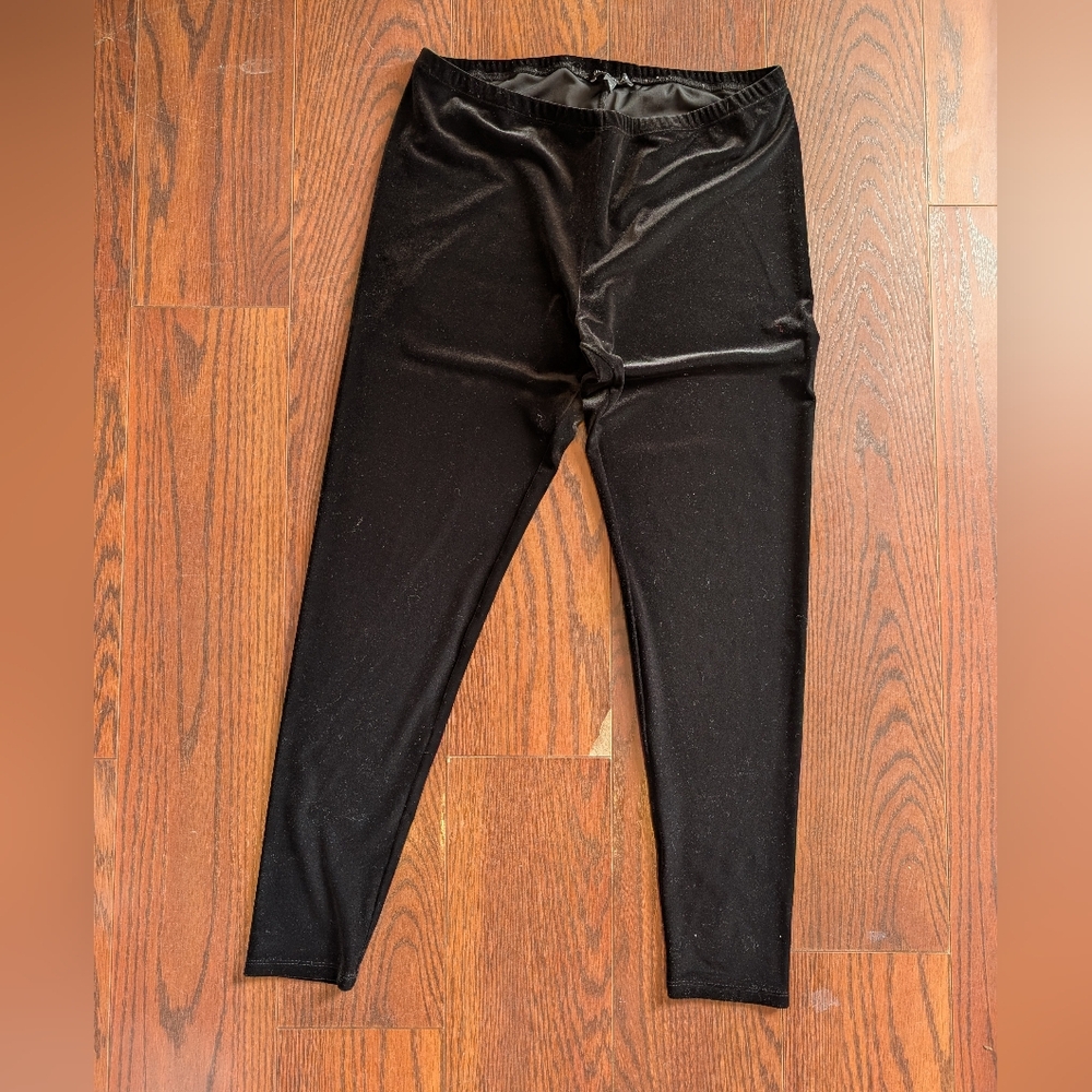 Eileen Fisher Black Pull On Pants Sz Medium Loungewear Easy